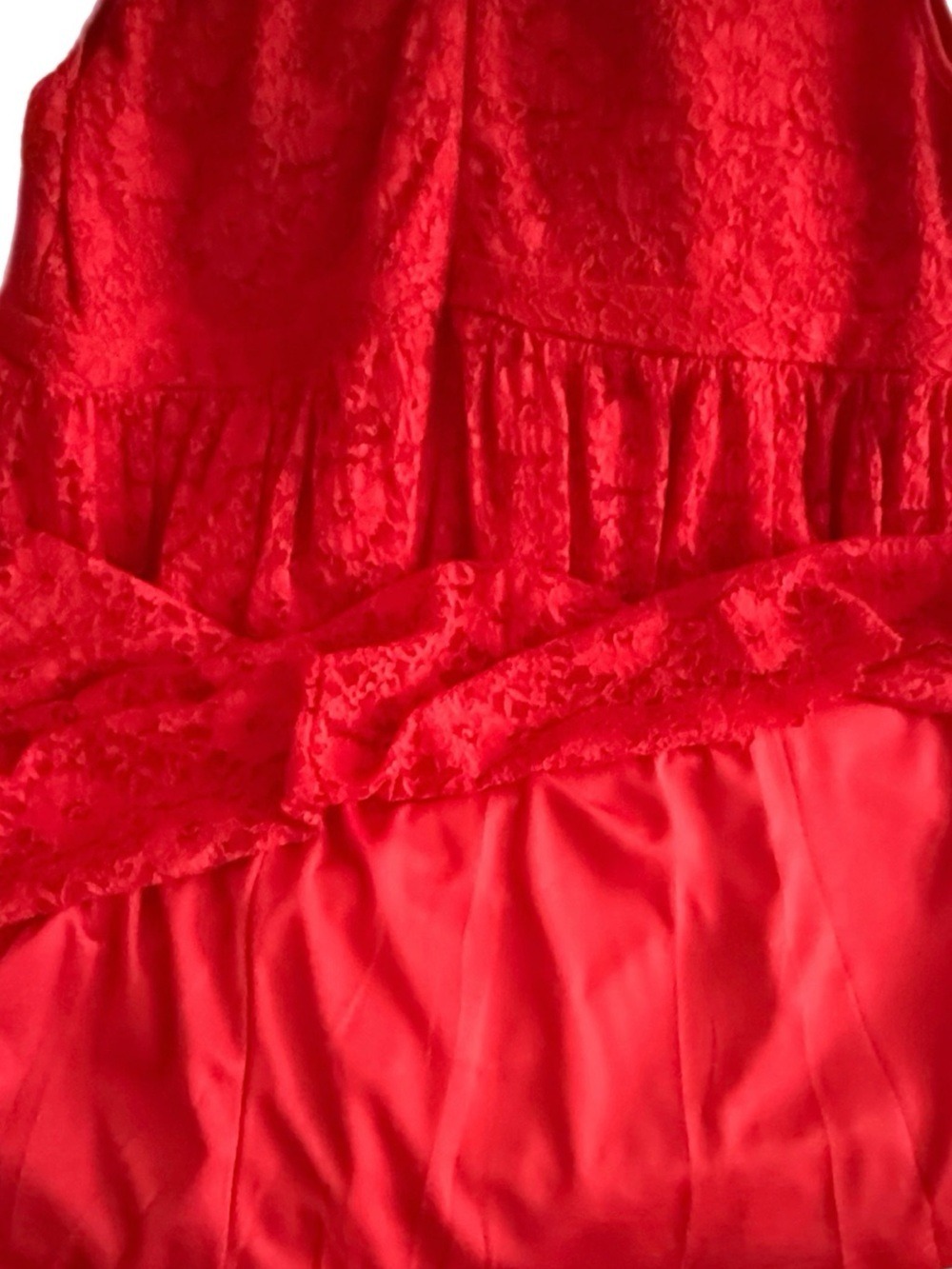 Red Lace Fit & Flare Dress - Elegant Women's Dress in Plus Size 3X NWT - Picture 12 of 17